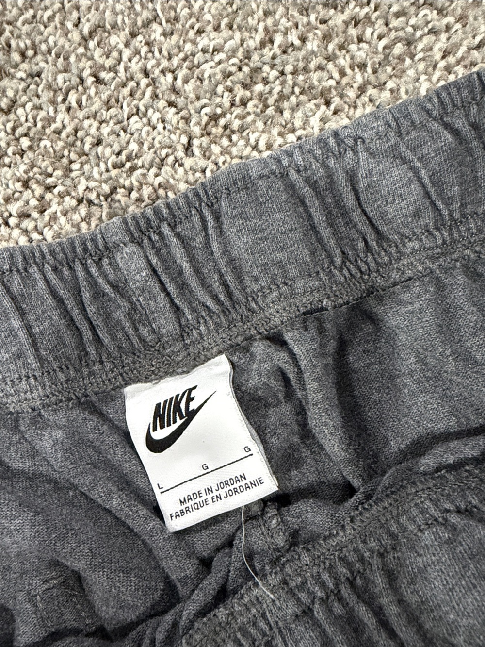 Nike Dark Gray  Pants with Black Drawstring - Picture 2 of 2